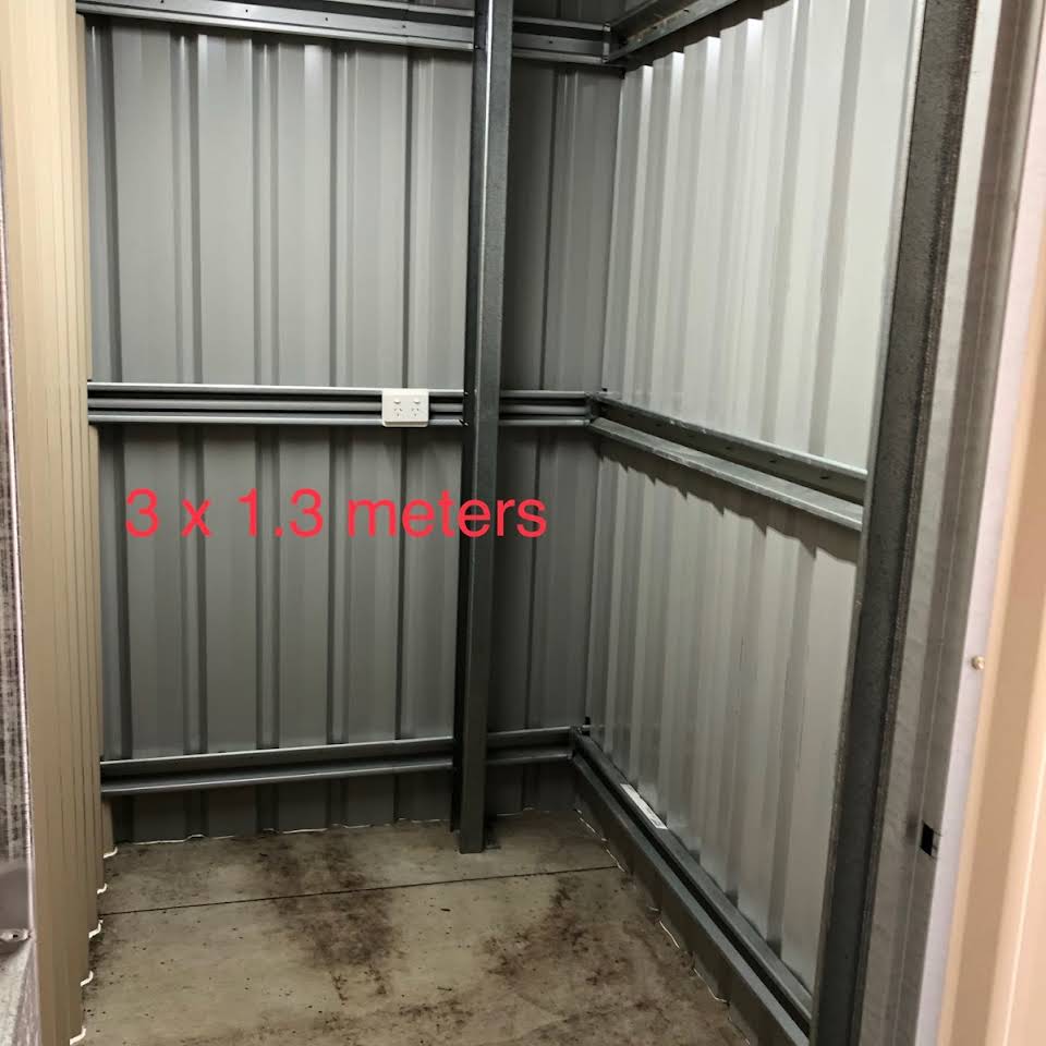3x1.5m self storage unit interior at Mount Cotton